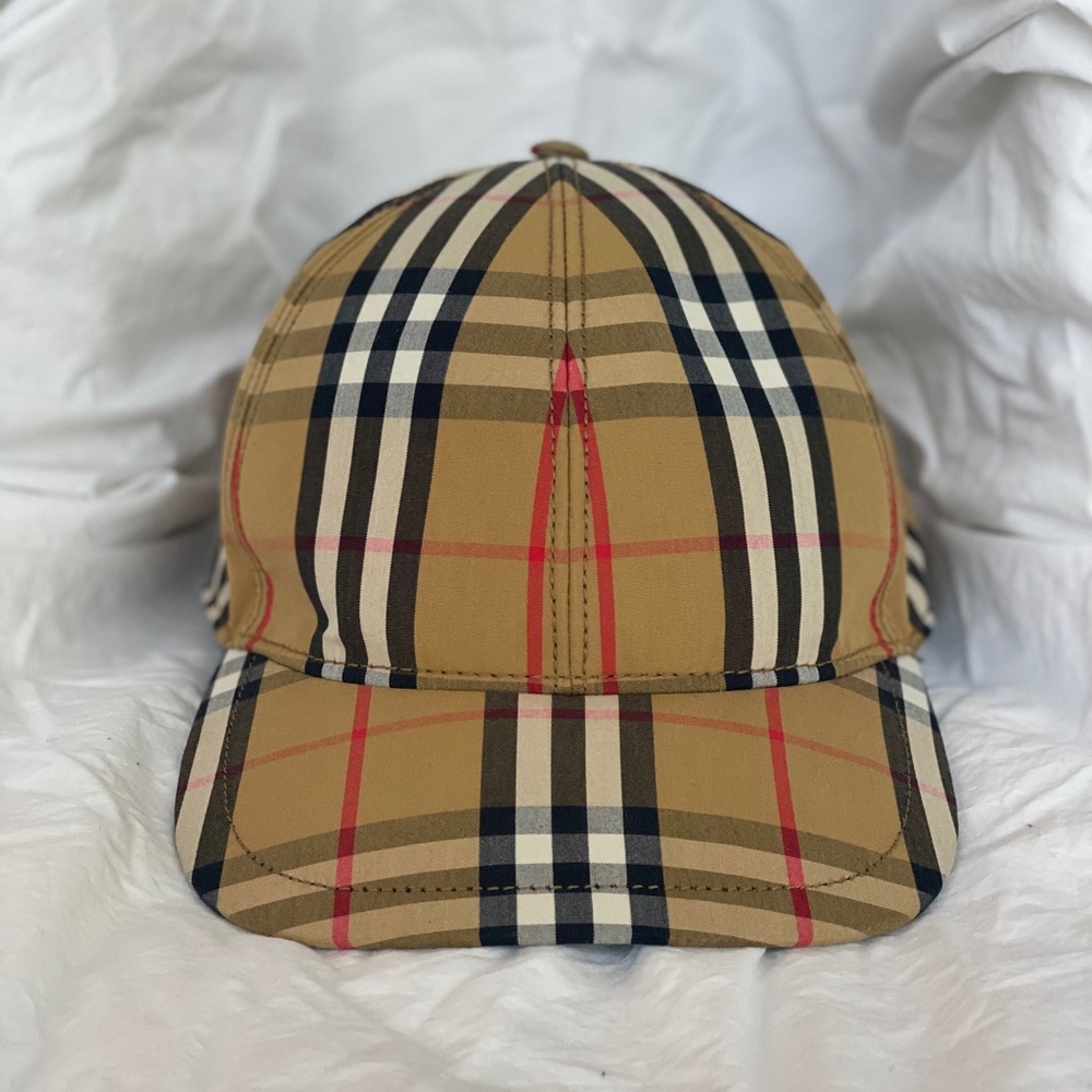 Burberry vintage check baseball cap
